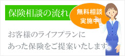 保険相談の流れ：無料相談実施中